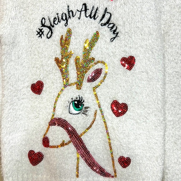 🎄Sleigh The Day Kid Christmas Sweater - Picture 2 of 3